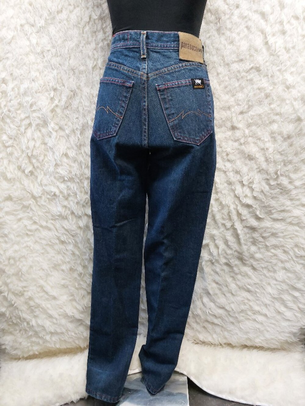 Vintage Parasuco Jeans Women's Blue Straight Legs Denim Jeans size 25